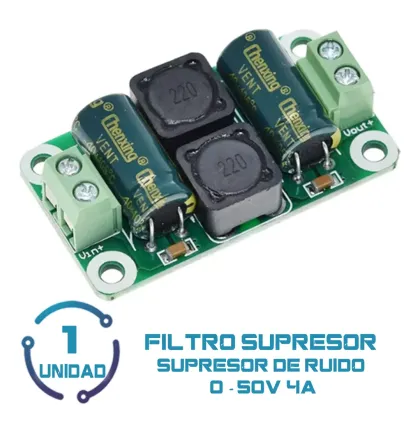Filtro Supresor De Interferencias DC 0-50V 4A