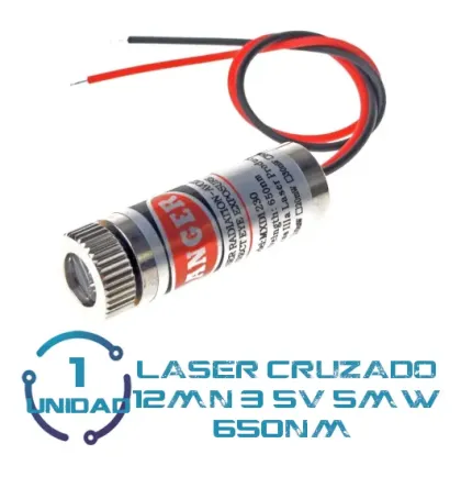 Laser Cruzado 12mn 3-5v 5mw 650nm