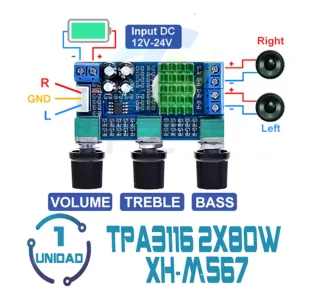 TPA3116 d2 XH-M567 2x80W