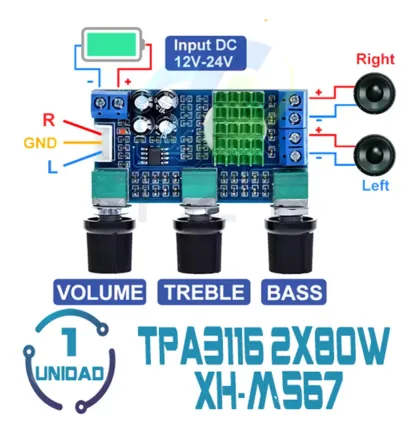 TPA3116 d2 XH-M567 2x80W