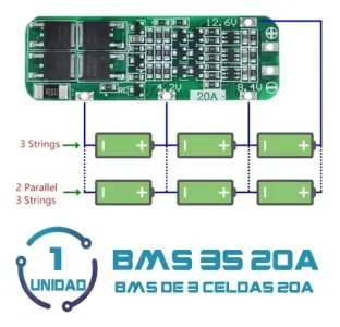 Bms 3 Celdas 20 A