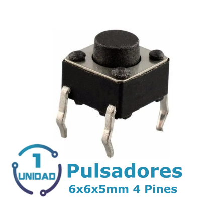 Pulsador 6x6x4mm