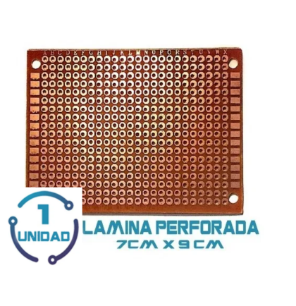 Pcb simple Perforada 9x7cm