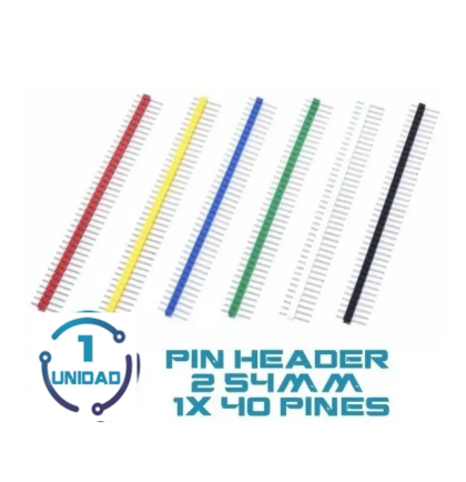 Pin Header Macho Negro 90°