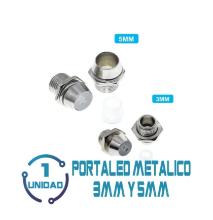 Porta Led Metalico 3mm