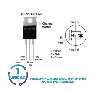 Mosfet Canal N IRFZ44N