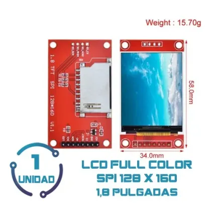 Lcd 1.8 Spi A Color