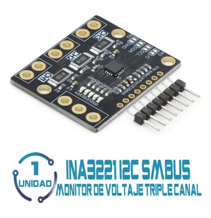 Modulo Monitor De Voltaje 3ch 12c Ina3221