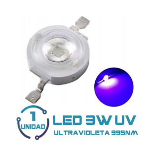 Led 3w Ultra Violeta 395nm