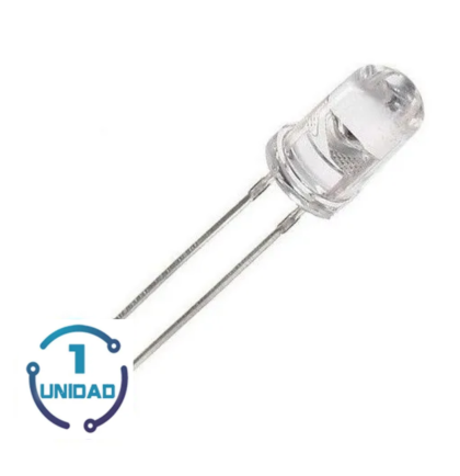 Led 5mm Alto Brillo Blanco
