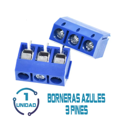 Borneras 3 Pines Azul