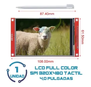 Pantalla IPS 3.5con ESP32 ST7796