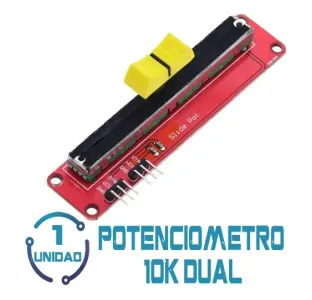 Potenciometro Lineal 10k Dual