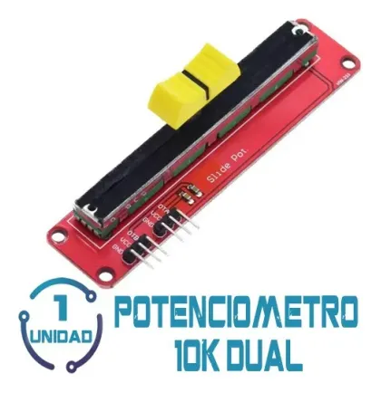 Potenciometro Lineal 10k Dual