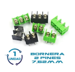 Borneras 7.62mm 2 Pines Verdes