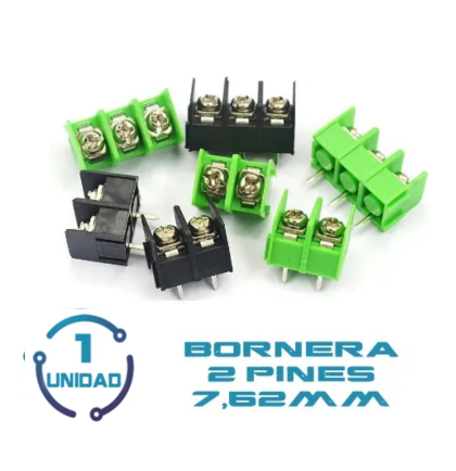 Borneras 7.62mm 2 Pines Verdes