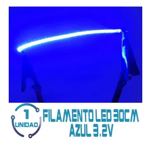 Filamento Led 30cm 3v Azul