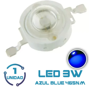 Led 3w Azul 