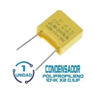 Condensador 275 VAC 0.1 Ufkx2