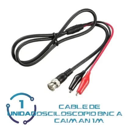 Cable Osciloscopio BNC A Caiman 100cm