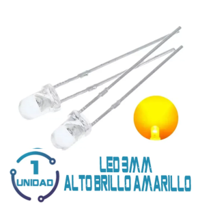 Led 3mm Difuso Amarillo