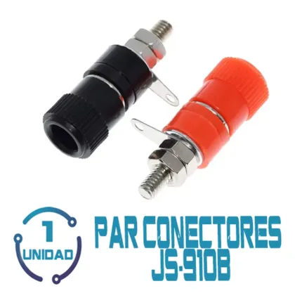 Bloques Terminales Banana JS-910B Negro