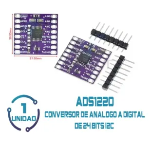 Modulo ADC ADS1220 24 Bits