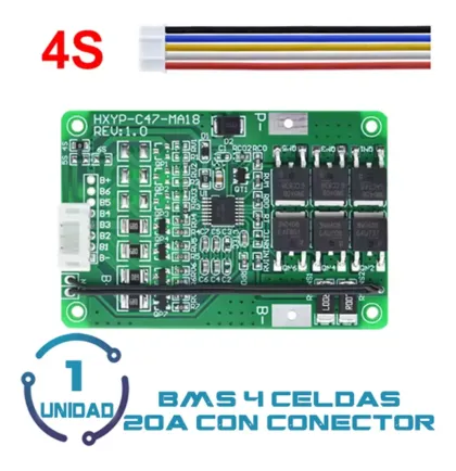 BMS 4s 20a Con Conector 