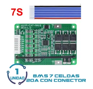 Bms 7s 20a Con Conector 