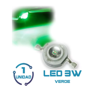 Led 3w Verde 