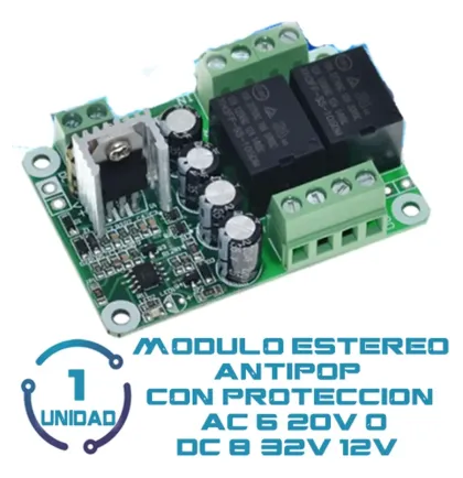 Modulo De Proteccion Antipop Estereo