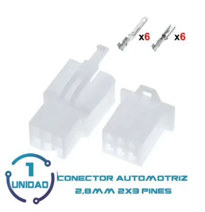 Conector Automotriz 2.8mm 2x2 Pines 