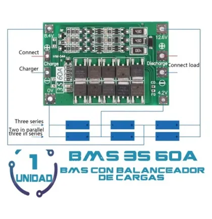 Bms 3 Celdas 60 A