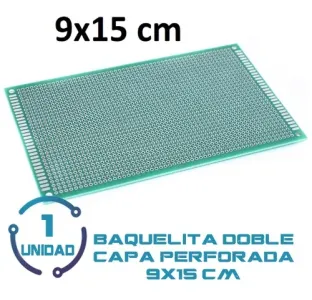 Pcb Perforada Doble 9x15cm