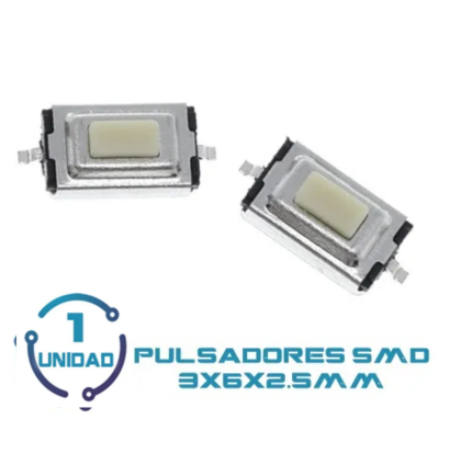 Pulsador Smd 3x6x2.5mm 2 Pines