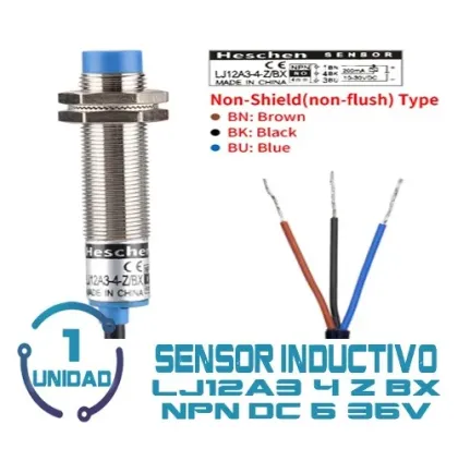 Sensor Inductivo J12A3-4-ZLBX NPN