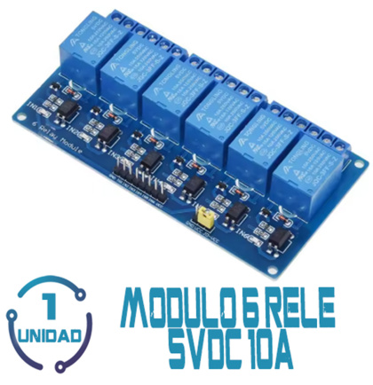 Modulo 6 Rele 5v Low