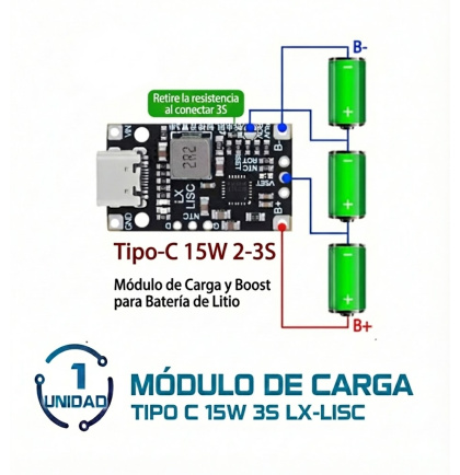 Modulo De Carga Tipo C 15w 3s Lx-Lisc