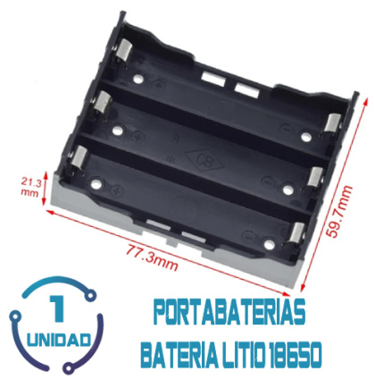 Porta Pila X3 18650