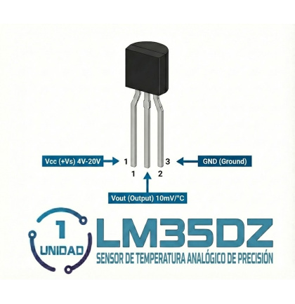 Sensor De Temperatura Lm35DZ