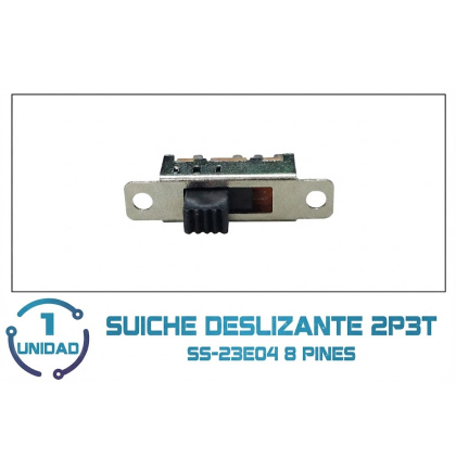 Suiche Deslizante 2P3T 8 pines SS23D04