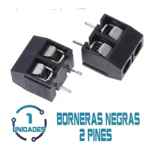Bornera 2 pines Negra