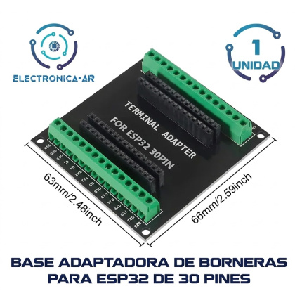 Base Expansora Con Borneras Esp32