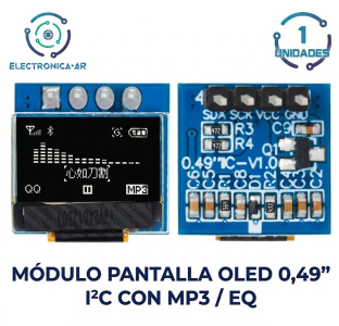 Pantalla oled 0.49 Blanca