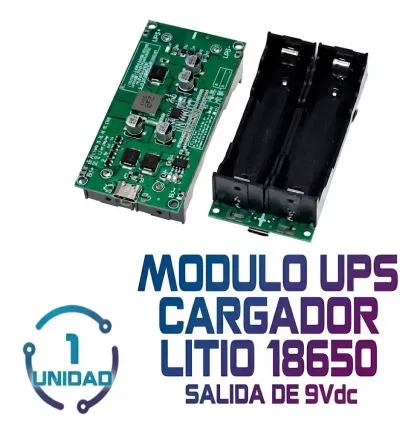 Modulo USP Para Bateria 18650 Doble 9v